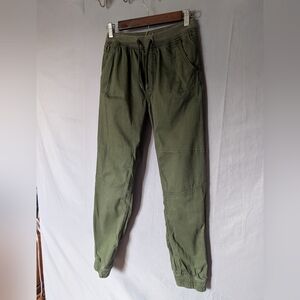 Wonder Nation Girls Olive Green Utility Jogger Pants XL 14/16